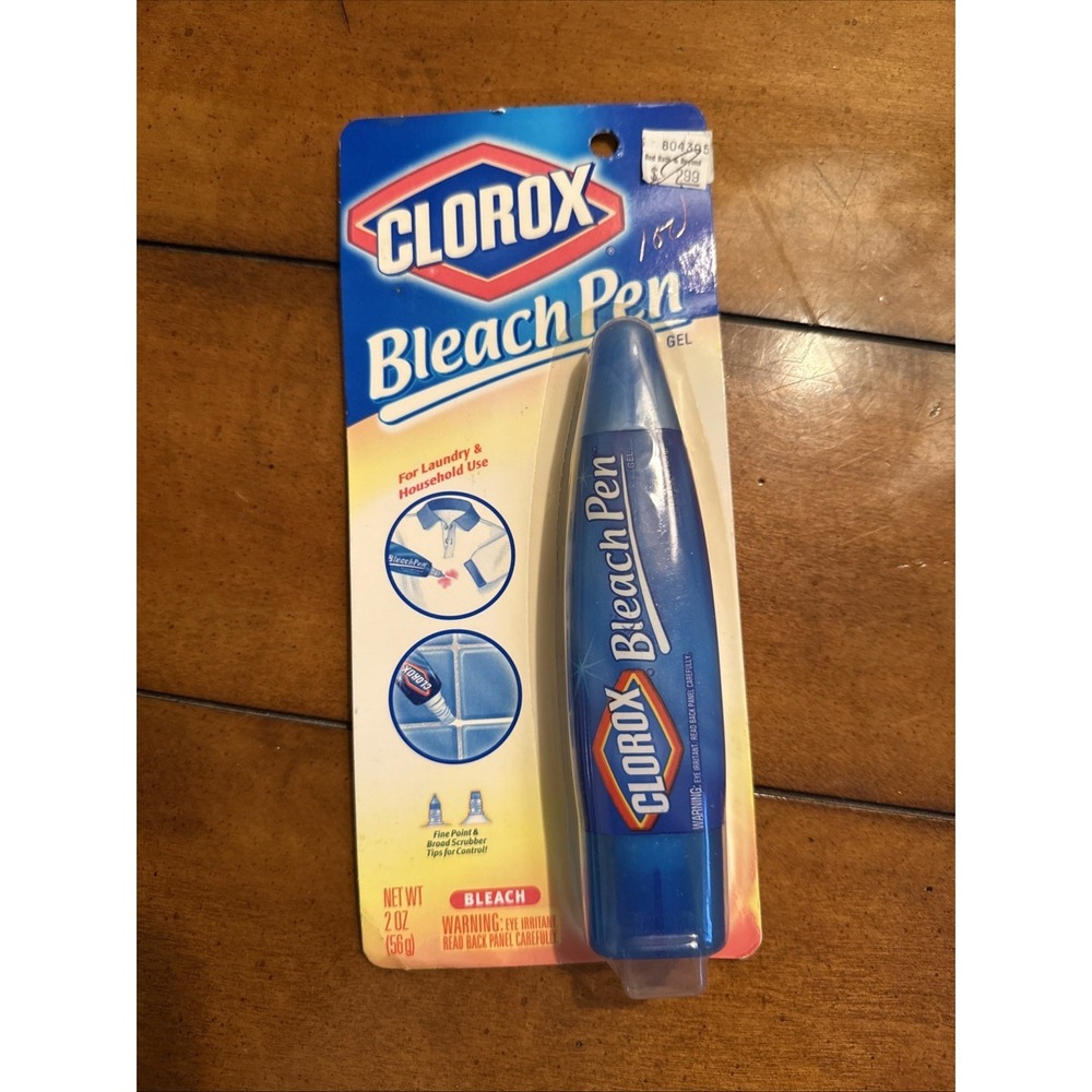Clorox Bleach Pen Gel Dual Tipped 2 oz Discontinued 2002 NEW SEALED